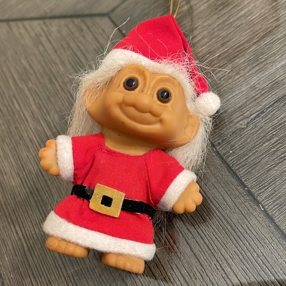 Vintage Russ Christmas Santa Troll Doll in Santa Suit Santa Claus 5" Ornament - Picture 14 of 14